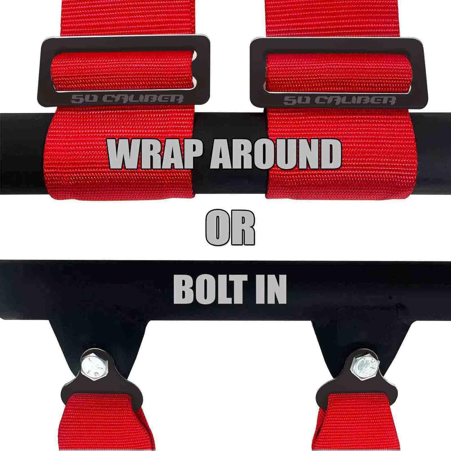 4 Point Harness for Bucket Seat, Quick Release Latch, 9 Color Options, Racing Harness, Race Car, Off Road Vehicle, UTV, RZR