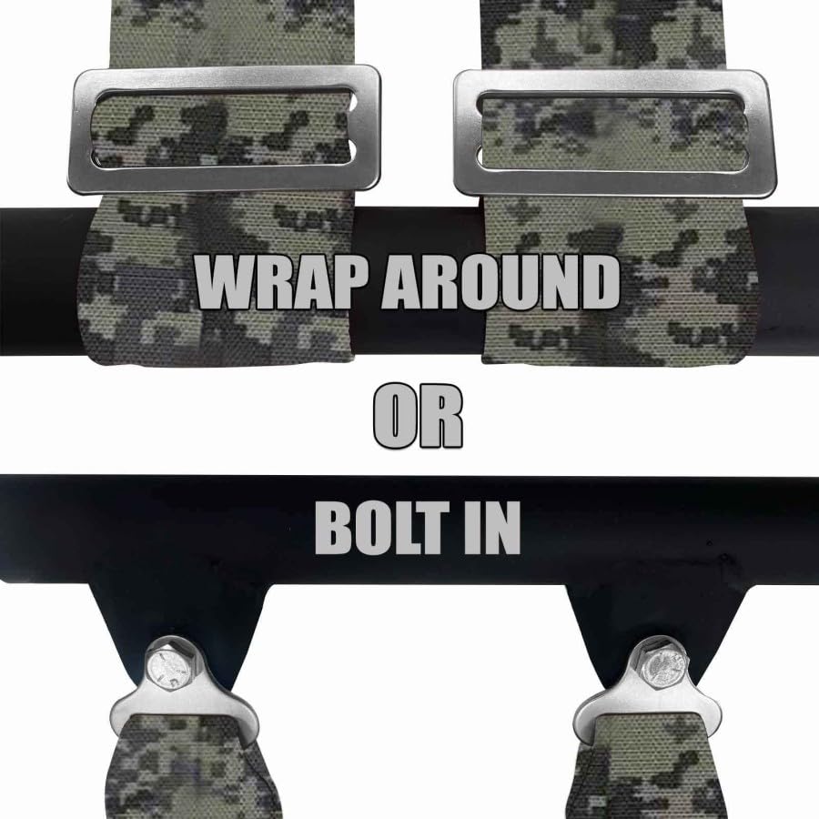 4 Point Harness for Bucket Seat, Quick Release Latch, 9 Color Options, Racing Harness, Race Car, Off Road Vehicle, UTV, RZR