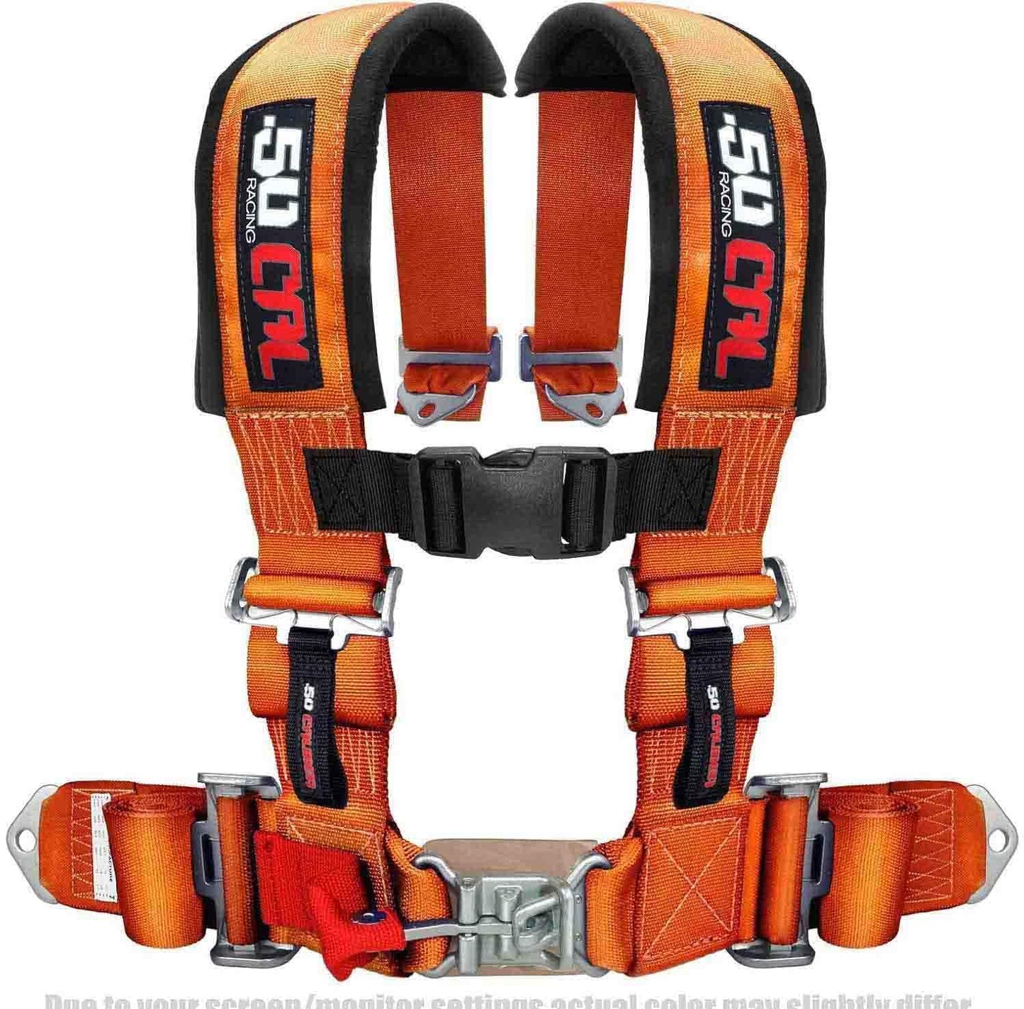 4 Point Harness for Bucket Seat, Quick Release Latch, 9 Color Options, Racing Harness, Race Car, Off Road Vehicle, UTV, RZR