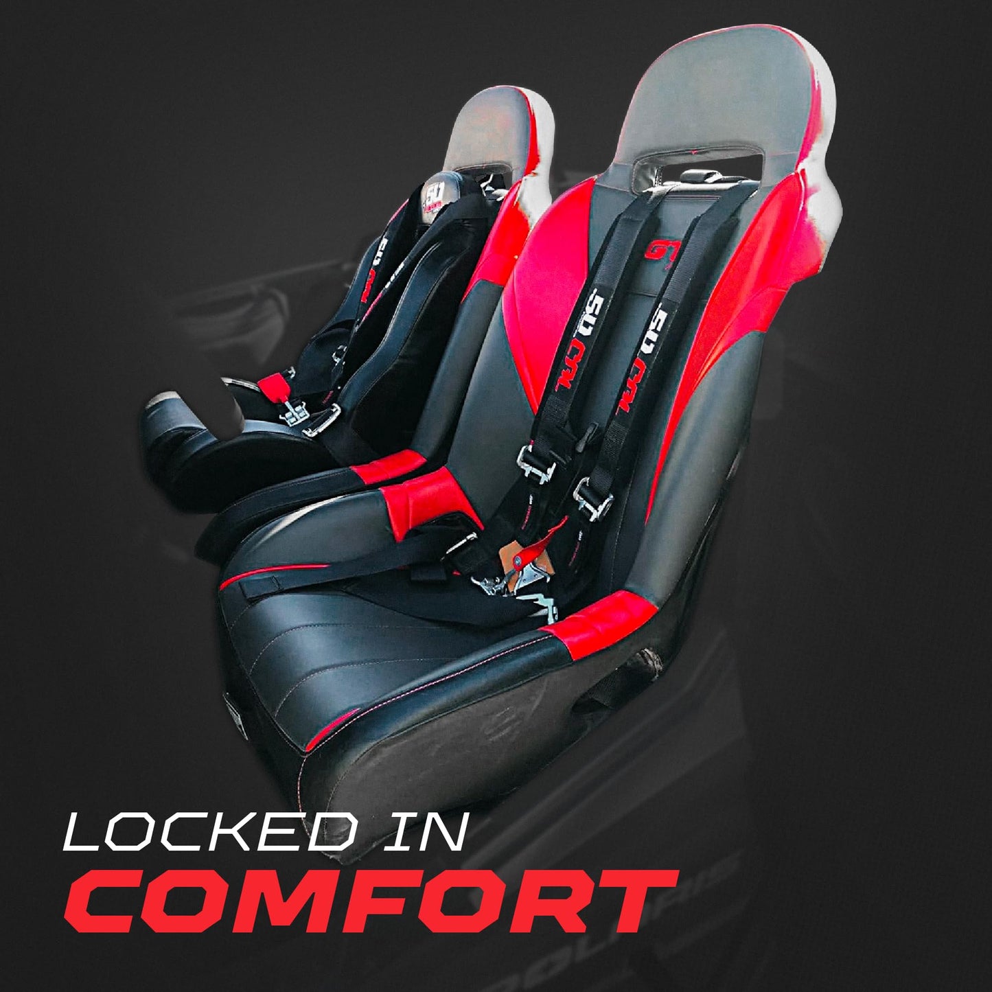 4 Point Harness for Bucket Seat, Quick Release Latch, 9 Color Options, Racing Harness, Race Car, Off Road Vehicle, UTV, RZR