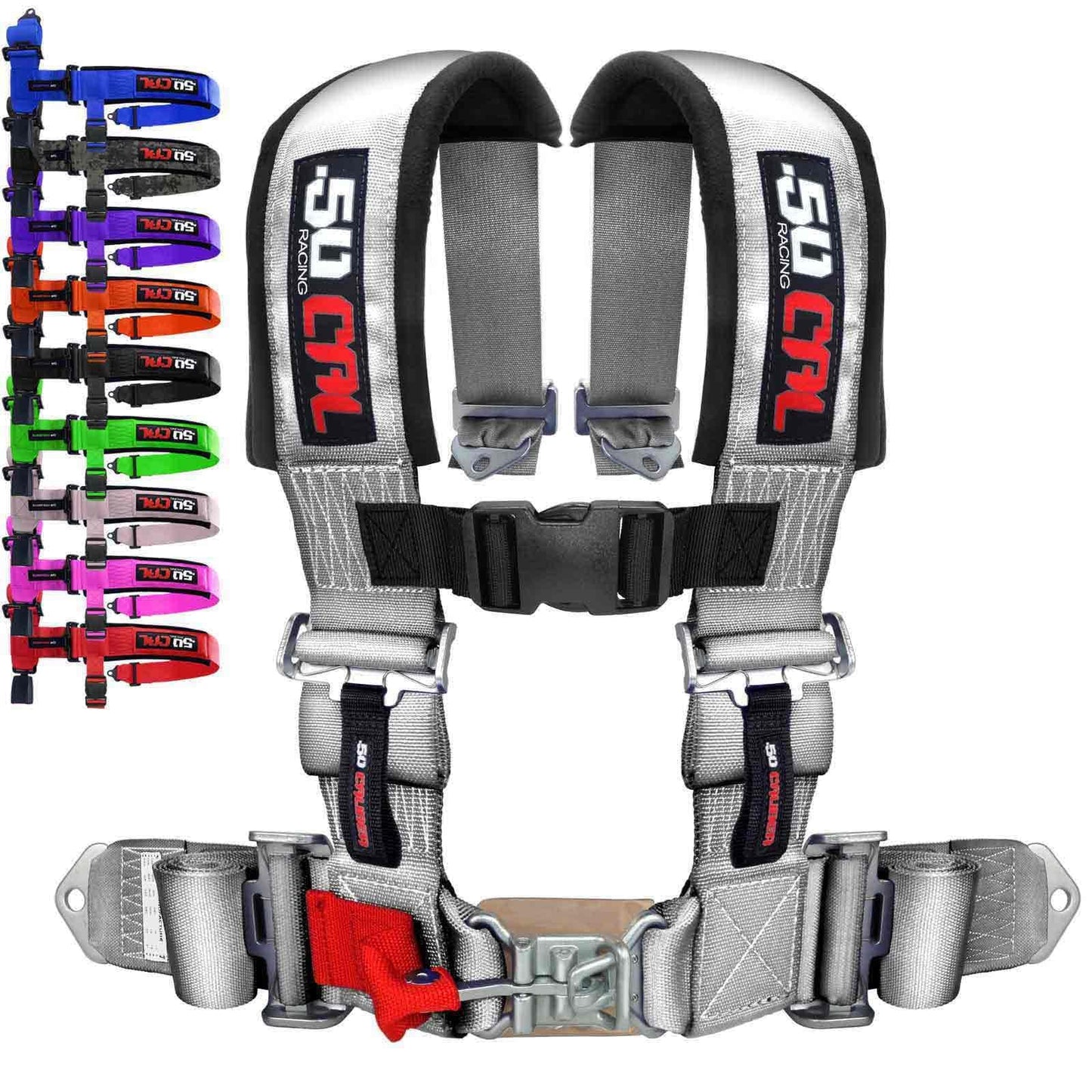 4 Point Harness for Bucket Seat, Quick Release Latch, 9 Color Options, Racing Harness, Race Car, Off Road Vehicle, UTV, RZR
