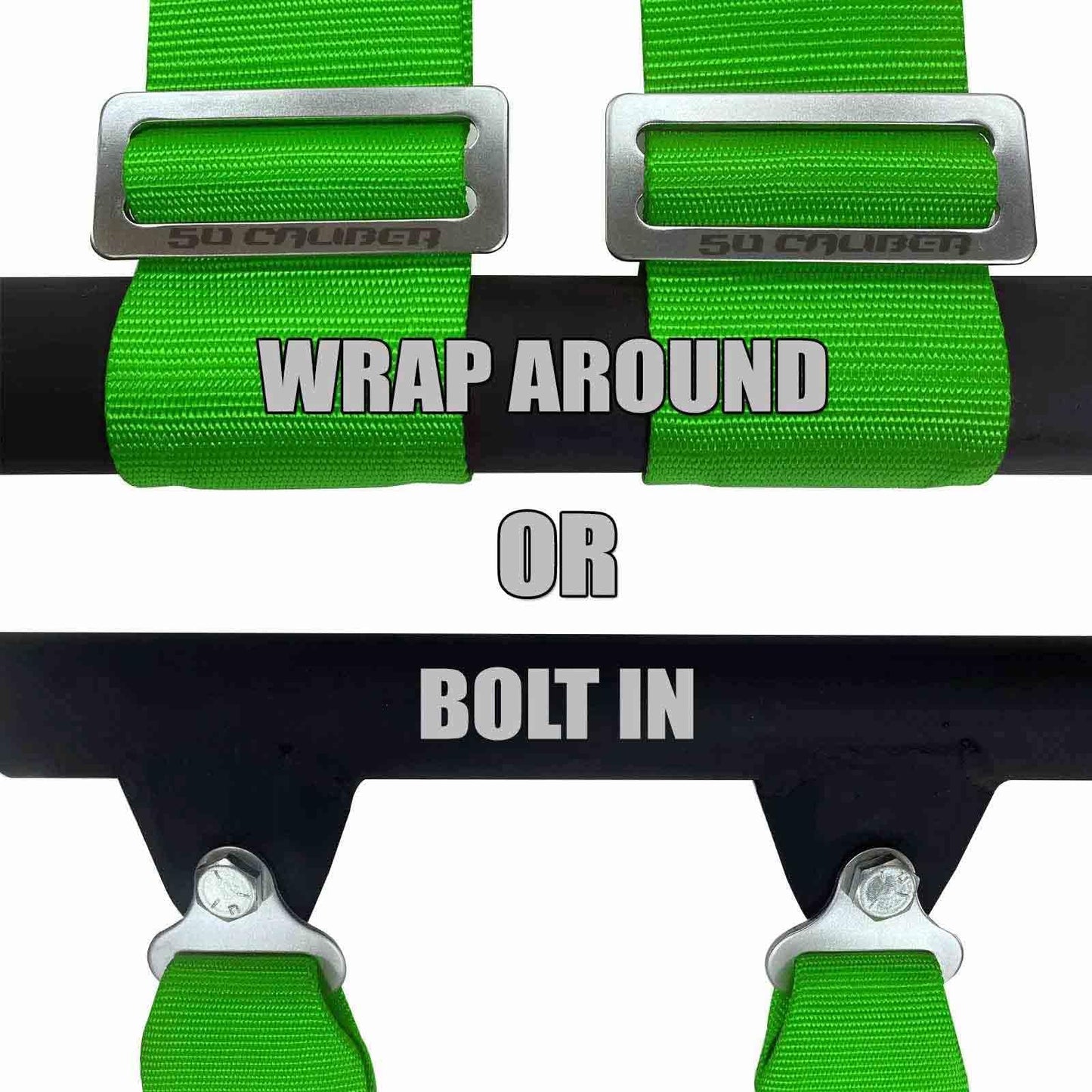 4 Point Harness for Bucket Seat, Quick Release Latch, 9 Color Options, Racing Harness, Race Car, Off Road Vehicle, UTV, RZR