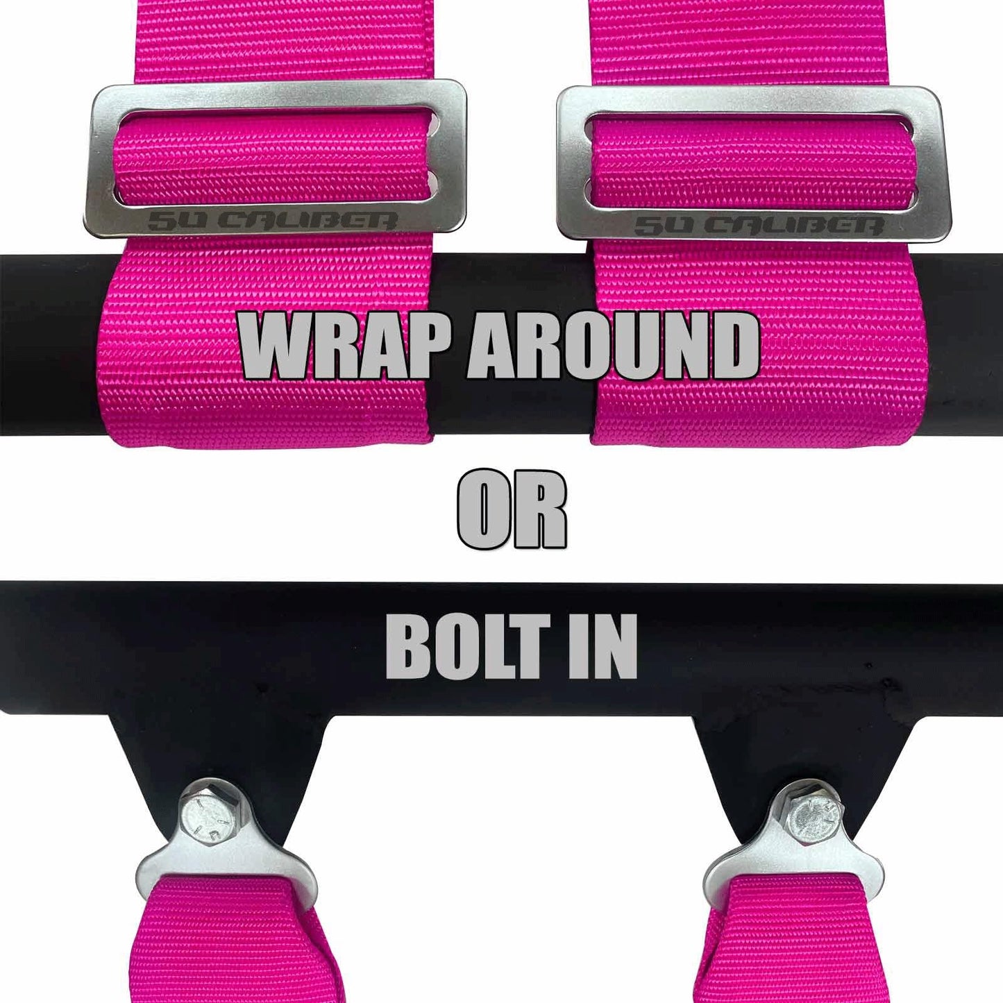 4 Point Harness for Bucket Seat, Quick Release Latch, 9 Color Options, Racing Harness, Race Car, Off Road Vehicle, UTV, RZR