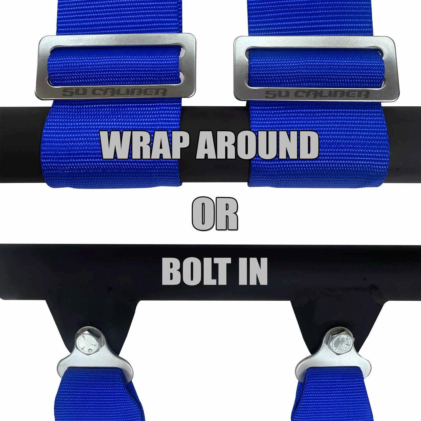 4 Point Harness for Bucket Seat, Quick Release Latch, 9 Color Options, Racing Harness, Race Car, Off Road Vehicle, UTV, RZR