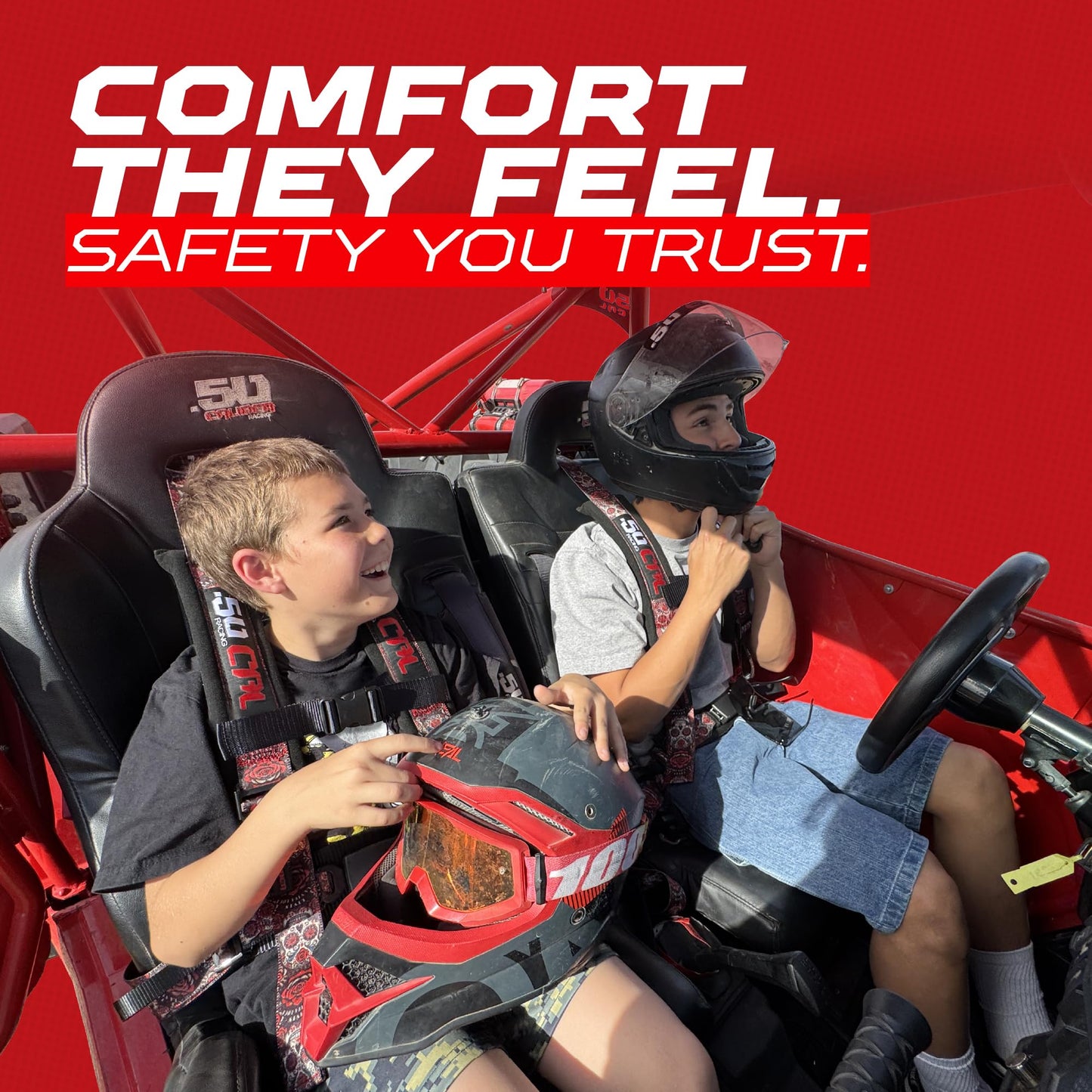 4 Point Harness for Bucket Seat, Quick Release Latch, 9 Color Options, Racing Harness, Race Car, Off Road Vehicle, UTV, RZR