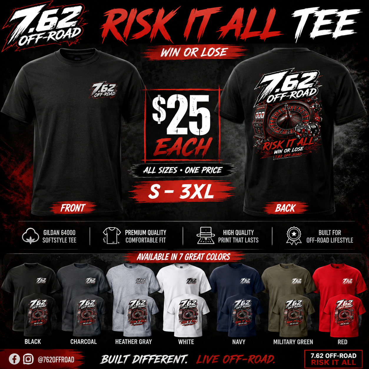 Risk It All Tee